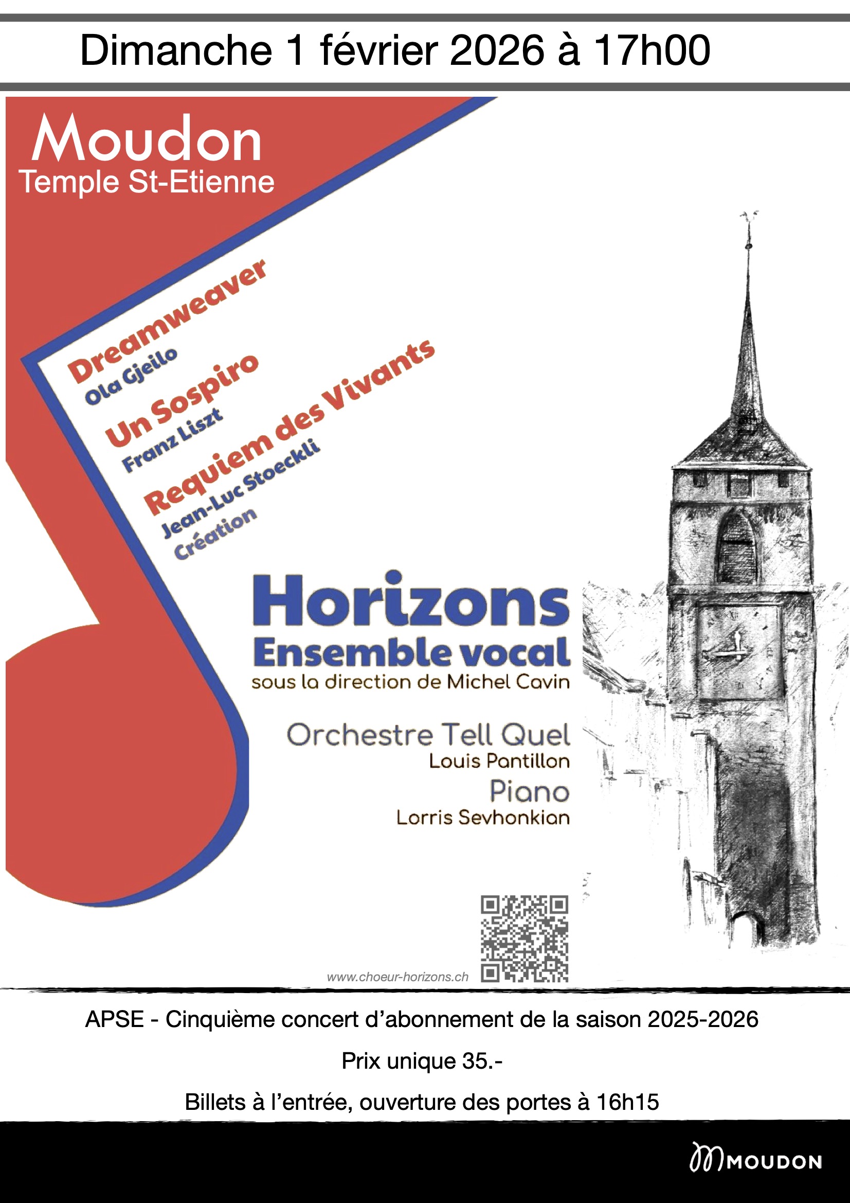 Affiche du concert