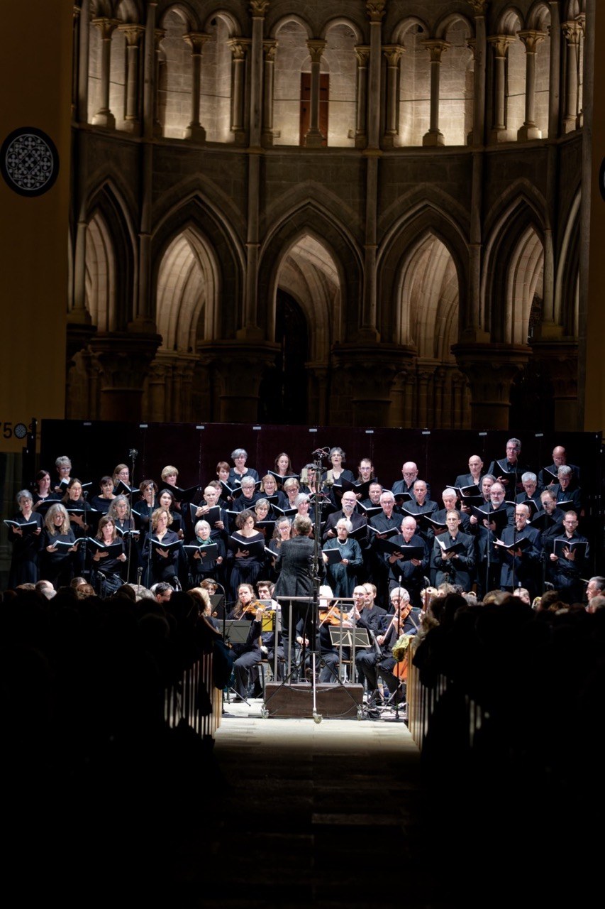 Ensemble Vocal Bis, cathédrale de Lausanne, photo Yves Claude